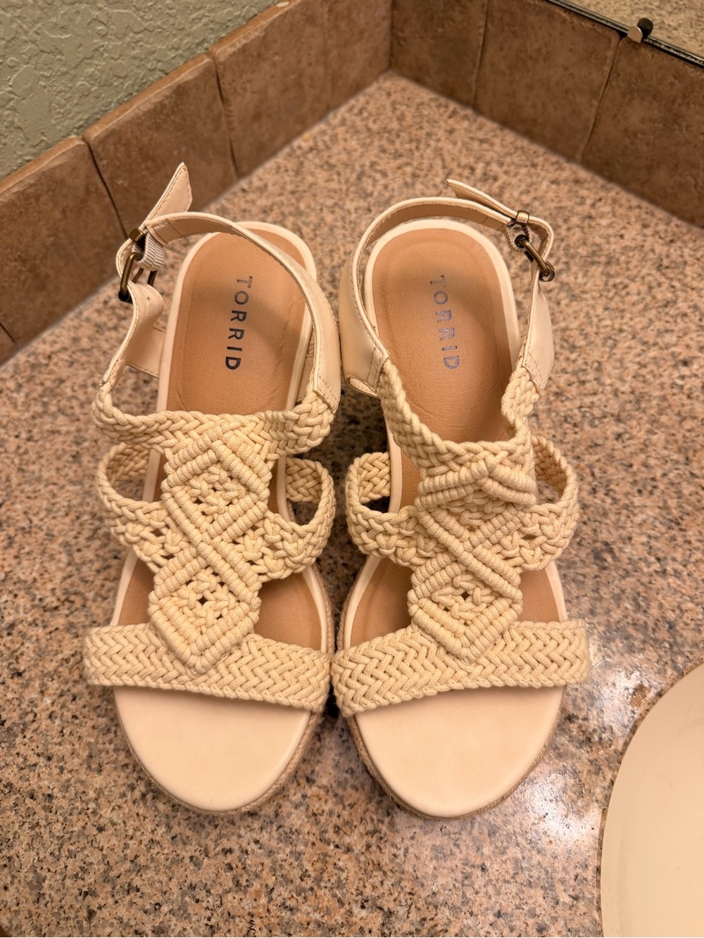 Torrid Cream Braided Espadrilles